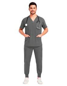 Men's Uniform | Scrub Type Surgical Bag For Use - 灰色 - 查看 1