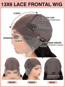 13x6 Pre Plucked Bleached Knots Deep Wave Lace Front Wigs Human Hair Glueless Wigs Human Hair 150% Density Transparent Lace Front Wigs Human Hair Bye Bye Knots - SNatural - View 7