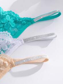 7pcs/Pack Sexy Lace Thong Panties, Seamless Women's Underwear - Multicolor - View 6