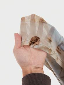 FeverCity 男士休闲人像图案圆领长袖T恤，秋季款 - 彩色 - 查看 7