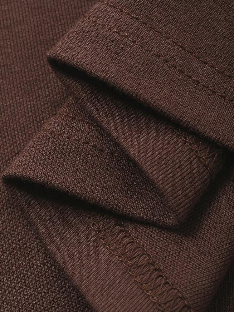 Plus Size Fitted Solid Color Contrast Lace Cropped Long Sleeve Versatile T-Shirt Going Out Tops Women