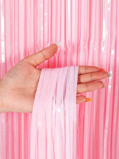 1pc,2pcs,3pcs 1M*2M/39.37*78.74inch Macaron Pink Black Blue Wite Curtain Door: Add A Touch Of Elegance To YourWedding Or Birthday Party Decor! Macaron White Curtain Door - Perfect For Photo StudioBackground, Wedding, Birthday Party Decoration! Party BackgroundDecoration, Party Supplies