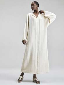 Ontre Women's Apricot Lyocell Fabric Fitted Silhouette Shoulder Long Sleeve Pleated Bow Front Elegant Wedding Guest Outfit, Minimalist Romantic French Chic Luxurious Urban Sophisticated Business Casual Office Wear, Understated Old Money Vibe High-End Airport Cruise Outfit Middle East Essential Versatile High-Quality Bridal Series Blouse - Apricot - View 7