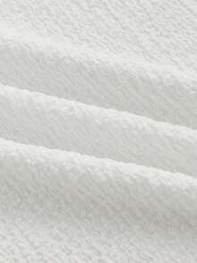 HIMLAND Men's Knight Embroidery Short Sleeve Casual Commuter Polo Shirt - White - View 6