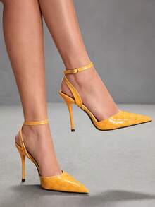 Big stone pattern yellow