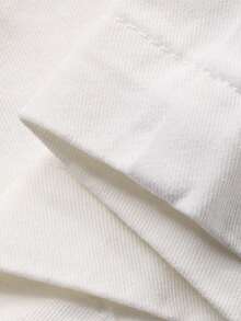 DAZY 女士褶裥吊带背心搭配宽松直筒裤休闲牛仔套装 - 白色 - 查看 8