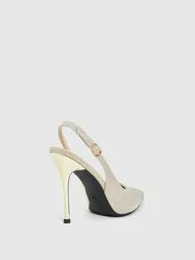 CUCCOO SZL 女士高跟鞋 - 四方金色 - 查看 3