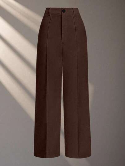 Franclia Petite 2025 New Season Release: Black High-Waisted Ruched Detail Trousers – Refined Tailoring Crafted For Lengthening Silhouette & Slimming Effect; Effortlessly Versatile Across Office Days & Casual Errands; Plush Skin-Kind Comfort Meets Crisp, Wrinkle-Resistant Structure; Seamlessly Complements Shirts & Knitwear