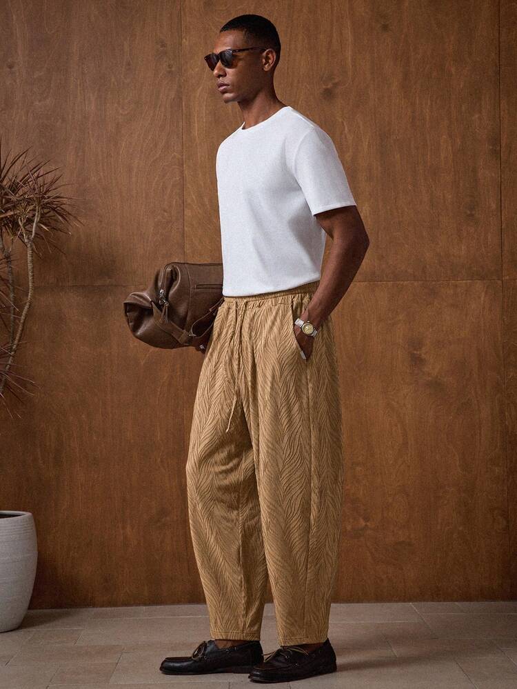 Men's Casual Loose Elastic Waist Drawstring Pocket Sweatpants Men Oversized Pants Harem Pants Men Men Kakis Pants Barrel Pants Baggy Baggy Pants Cargo