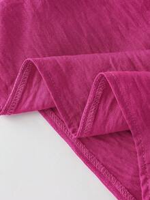 Nevyona 女士露背系带无袖吊带背心，适合春夏度假穿着 - 玫紅色 - 查看 3