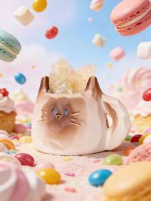 POKOJA LAND - SELECTS 1/6PCS Cat Crystal PAI Mood Blind Box Cartoon Cute Desk Resin Craft Ornament Collectible Art Piece For Festival Gift Idea - Multicolor - View 4