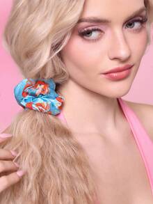 The Winx X SHEIN 6 chiếc dây buộc tóc in hình hoạt hình dễ thương, chất liệu satin bóng mượt, màu sắc kẹo ngọt, thích hợp dùng ở nhà hoặc đi chơi, đặc biệt là cho kiểu tóc đuôi ngựa cao, phong cách Y2K. - Nhiều màu - Xem 5