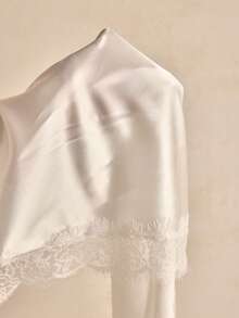 1pc Charlaine Elegant Lace Floral Print Spaghetti Strap Summer Holiday Nightgown, Romantic & Minimalist, Chic French Style Lace Sleepwear