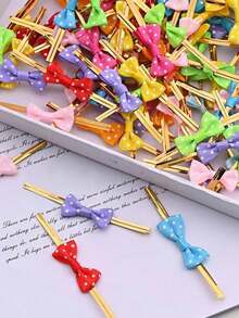 100/200PCS,Baking Packaging With Butterfly Tie Silk, Gift Packaging With Sealing Rope, Bread Sealing Decoration - Multicolor - View 6