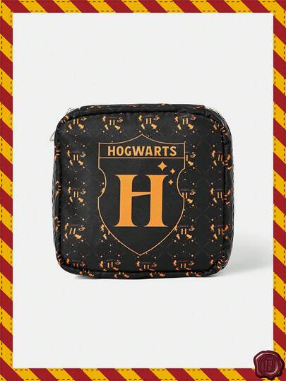 HARRY POTTER X SHEIN 1 Cartoon Pattern Toiletry Bag And Travel Cosmetics Storage Bag, Capable Of Accommodating Travel Essentials And Cosmetics