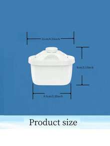 6 cartuchos de filtro de repuesto para su jarra de filtro de agua. Estos cartuchos son compatibles con la mayoría de las jarras de filtro de agua y cuentan con un sistema de filtración de múltiples etapas. Recomendamos reemplazarlos cada dos meses para disfrutar de agua de alta calidad. - Blanco - Ver 3