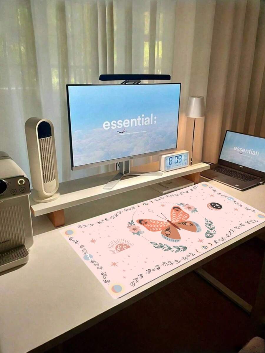 1 片装游戏鼠标垫，带防滑橡胶底座，适用于办公室、电脑、键盘、笔记本电脑和家用桌面。 - 彩色 - 查看 1