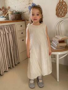 DAZY 女童无袖圆领连衣裙