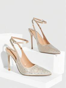 CUCCOO SZL Sexy Fashion Pointed Toe Transparent Fuchsia High Heel Pumps, Suitable For Party, Date Night, Spring Casual Outfit, Night Look Valentine's Day - Light apricot - View 6