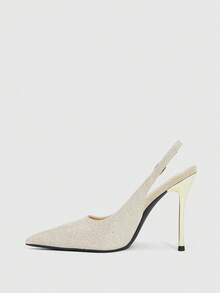 CUCCOO SZL 女士高跟鞋 - 四方金色 - 查看 4