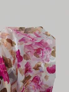 Lyrianda Abito lungo elegante e vintage con spalle scoperte e maniche a palloncino, taglie comode - Rosa - Visualizzare 8