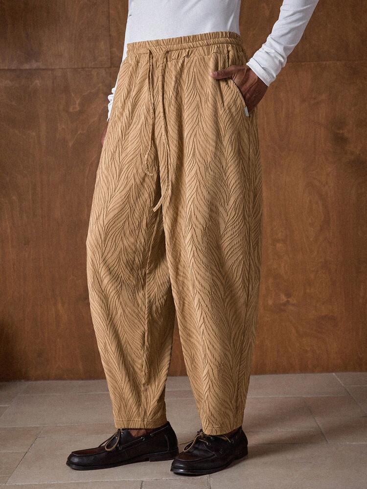 Men's Casual Loose Elastic Waist Drawstring Pocket Sweatpants Men Oversized Pants Harem Pants Men Men Kakis Pants Barrel Pants Baggy Baggy Pants Cargo