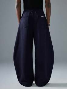 NEON BLANC 男士街头风宽松灰色长款针织运动裤 男士运动套装（连帽衫和裤子） 男士运动服套装 - 藏蓝色 - 查看 4