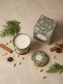 Cirelle شمعة معطرة طويلة الاحتراق وخالية من الدخان - حامل حديدي عالي القاعدة لعطر المنزل، هدية استرخاء متعددة الغرف للأعياد والمناسبات - روائح متعددة - مشاهدة 4