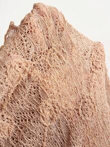 Bohemela Women's Casual Solid Color Flared Long Sleeve Blouse - Khaki - View 10