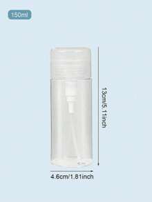 100ml/120ml/150ml/200mlRefillable Pump Bottle, Makeup Remover Oil Pump Bottle, Toner Hydrating Travel Refill Bottle, Empty Bottle Without Other Contents, Do Not Fill With Liquids Over 60°C To Avoid Deformation,Container,Bathroom - White - View 22