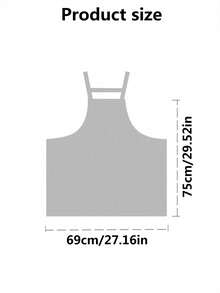 1 pieza Delantal impermeable y resistente al aceite de TPU para cocina, peluquería, transparente, con bolsillos, ropa de trabajo, fácil de limpiar, de moda - multicolor - Ver 2