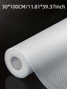 1 Roll Non-Slip Waterproof Drawer Mat - Multi-Purpose EVA Material, Suitable For Kitchen, Bathroom, Desk, Refrigerator, Etc. It Is Washable, Oil-Resistant, Stain-Resistant, Has No Edge Binding, Is Easy To Cut, A Good Helper For Kitchen Organization, With A Simple Design And Smooth Surface. - Multicolor - View 7