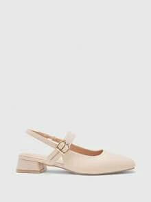 CUCCOO BIZCHIC 女士经典黑色平底休闲通勤鞋，圣诞节必备 - 中杏 - 查看 2