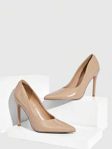 CUCCOO SZL Giày cao gót mũi nhọn đa năng dành cho nữ, thích hợp mang hàng ngày. - Màu be - Xem 6