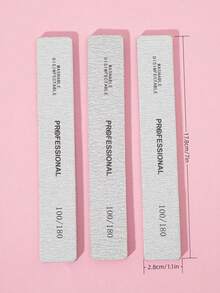 25pcs Nail Files, 100/180 Grit Sandpaper Nail Files, 10pcs Professional Washable Double-Sided Coarse Foot File, Heavy Duty, For Acrylic Nail Removal, Pedicure Manicure Tools - Multicolor - View 7