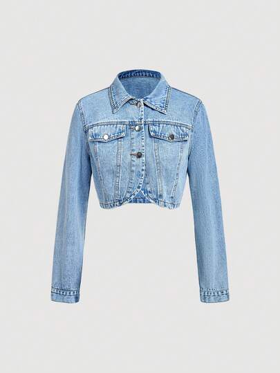 Sweetra Fashionable Casual Denim Jacket And Coat For Women