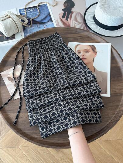 GlowEve CURVE 大码休闲印花抽绳腰裤