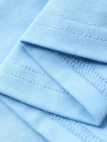 DAZY 2pcs Women Bear Pattern Loose Long Sleeve T-Shirt & Ditsy Floral Pants Pajama Set