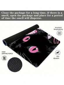 1件装动漫猫咪图案游戏办公鼠标垫，防滑防尘，电脑桌面装饰垫。表面采用硅藻土材质，底部采用橡胶材质，防滑耐用。 - 525-Cat - 查看 5