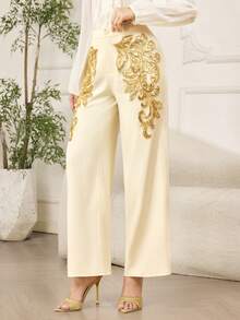 Modelyn 女裤 - 杏色 - 查看 3