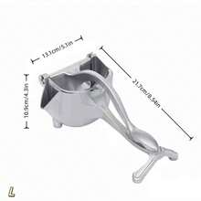 1件/S M L 铝制手动榨汁机 无需用电的厨房榨汁机 - 銀色 - 查看 8