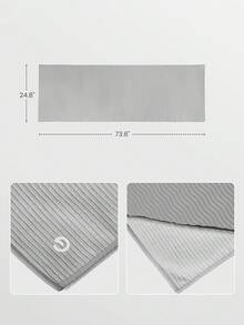 GLOWMODE Fresh Focus 速干吸汗防滑瑜伽垫毛巾，适用于瑜伽馆、健身房及日常运动。