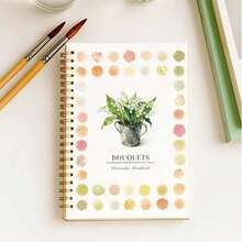 1 水彩画涂色书，花卉水彩练习册，绘画书，适合初学者的艺术绘画用品（带来舒适轻松的涂色体验） - 彩色 - 查看 13