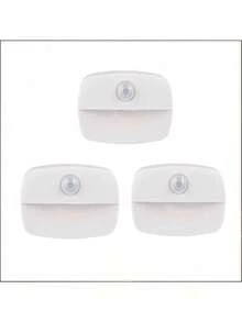 Motion Sensor Light Indoor Led Night Light Stick On Nightlight Battery Operated Lights For Hallway Stair Bathroom Closet Bedroom (AAA Battery Not Included),1/2/3pcs - White - View 8