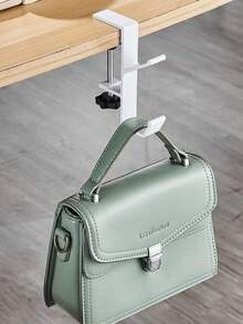 Portable Universal Metal Hanging Hook Organizer For Desk Backpack Office Storage Solutions Home Kitchen Accessory Holder Bathroom Shelf Storage Supplies Organizing Essential Gadget - Multicolor - View 13