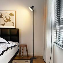 1PC 57 Inch Modern Height Adjustable Led Floor Lamp, USB Powered 3000K-6500K Brightness Dimmable Table Lamp, Indoor Multipurpose Corner Standing Light For Living Room, Bedroom, Study And Office Decor - Black - View 2