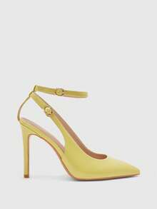 CUCCOO BIZCHIC New Versatile Pointed Toe Women's High Heels For Christmas Spring Shoes - Light yellow - View 2