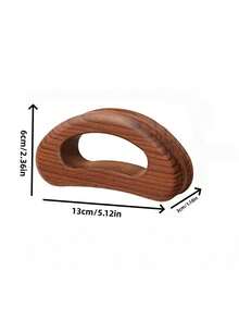 Madebyblanc 1PC Full Size Wooden Guasha Board Massage Stick Slimming Lymphatic Drainage Therapy Scraping Tool Natural Wood Color For Home Self Care Beauty Equipment Body Contouring Wellness Gift - Multicolor - View 9