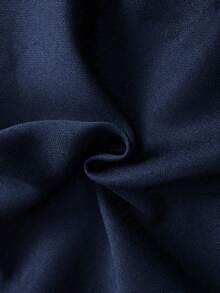 Flirla 女式高端优雅修身休闲阔腿裤 - 藏蓝色 - 查看 7