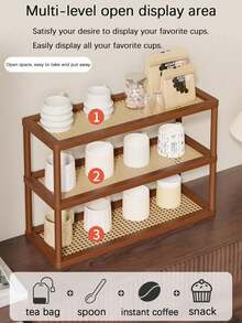 1 Giá để cốc và ly nhiều tầng bằng tre - Dễ lắp ráp, thích hợp để cất giữ đồ dùng trong nhà bếp và phòng ăn, có thể đựng cốc và ly nước - Hoàn thiện bằng tre tự nhiên, tiết kiệm không gian trang trí nhà cửa và sắp xếp đồ dùng trên mặt bàn, đồ dùng nhà bếp bằng tre - màu nâu - Xem 8